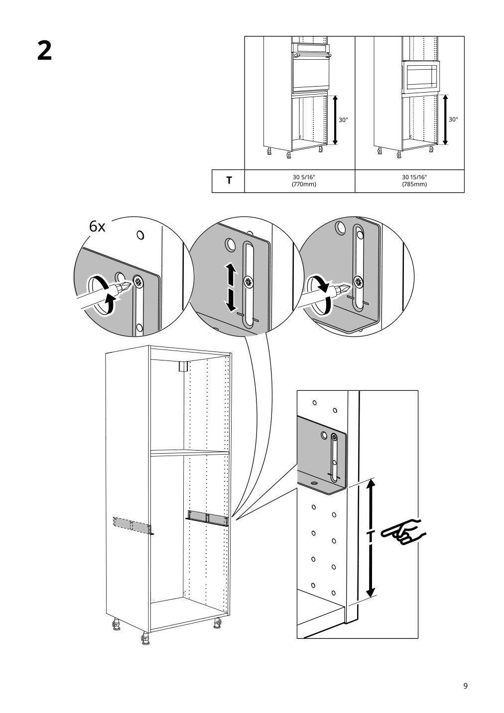 Assembly instructions for IKEA Utrusta reinforced ventilated shelf white | Page 9 - IKEA SEKTION / MAXIMERA hi cb f micro w 2 drawers/2 doors 794.647.75