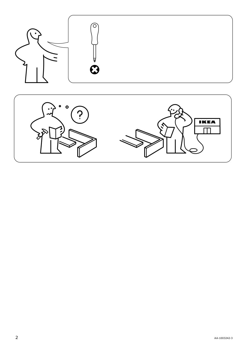 Assembly instructions for IKEA Utrusta wall corner cabinet carousel | Page 2 - IKEA SEKTION corner wall cabinet with carousel 194.010.50