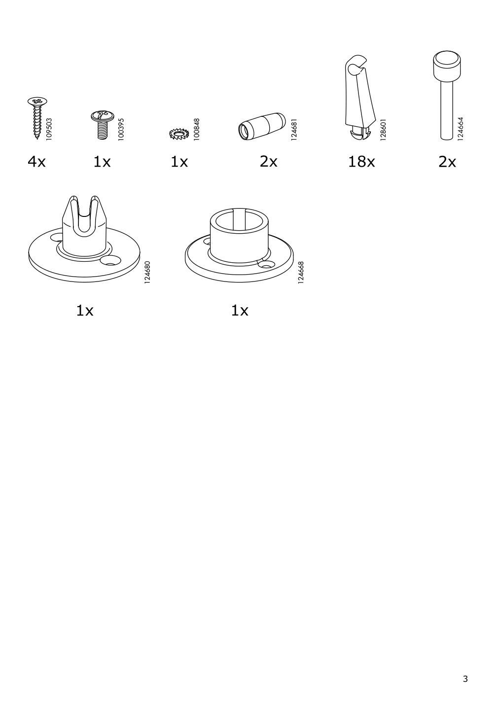 Assembly instructions for IKEA Utrusta wall corner cabinet carousel | Page 3 - IKEA SEKTION corner wall cabinet with carousel 793.191.42