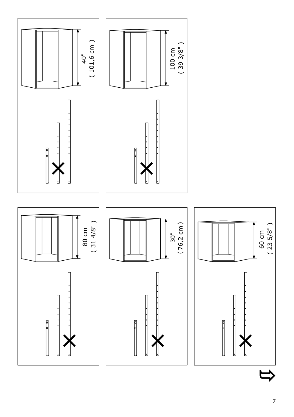 Assembly instructions for IKEA Utrusta wall corner cabinet carousel | Page 7 - IKEA SEKTION corner wall cabinet with carousel 194.010.50