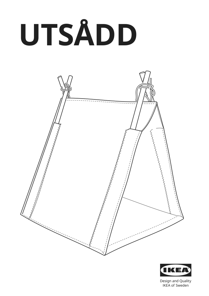 Assembly instructions for IKEA Utsadd cat house gray felt | Page 1 - IKEA UTSÅDD cat house 505.708.80