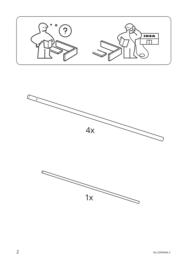 Assembly instructions for IKEA Utsadd cat house gray felt | Page 2 - IKEA UTSÅDD cat house 505.708.80