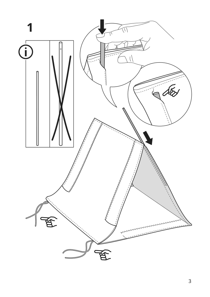 Assembly instructions for IKEA Utsadd cat house gray felt | Page 3 - IKEA UTSÅDD cat house 505.708.80