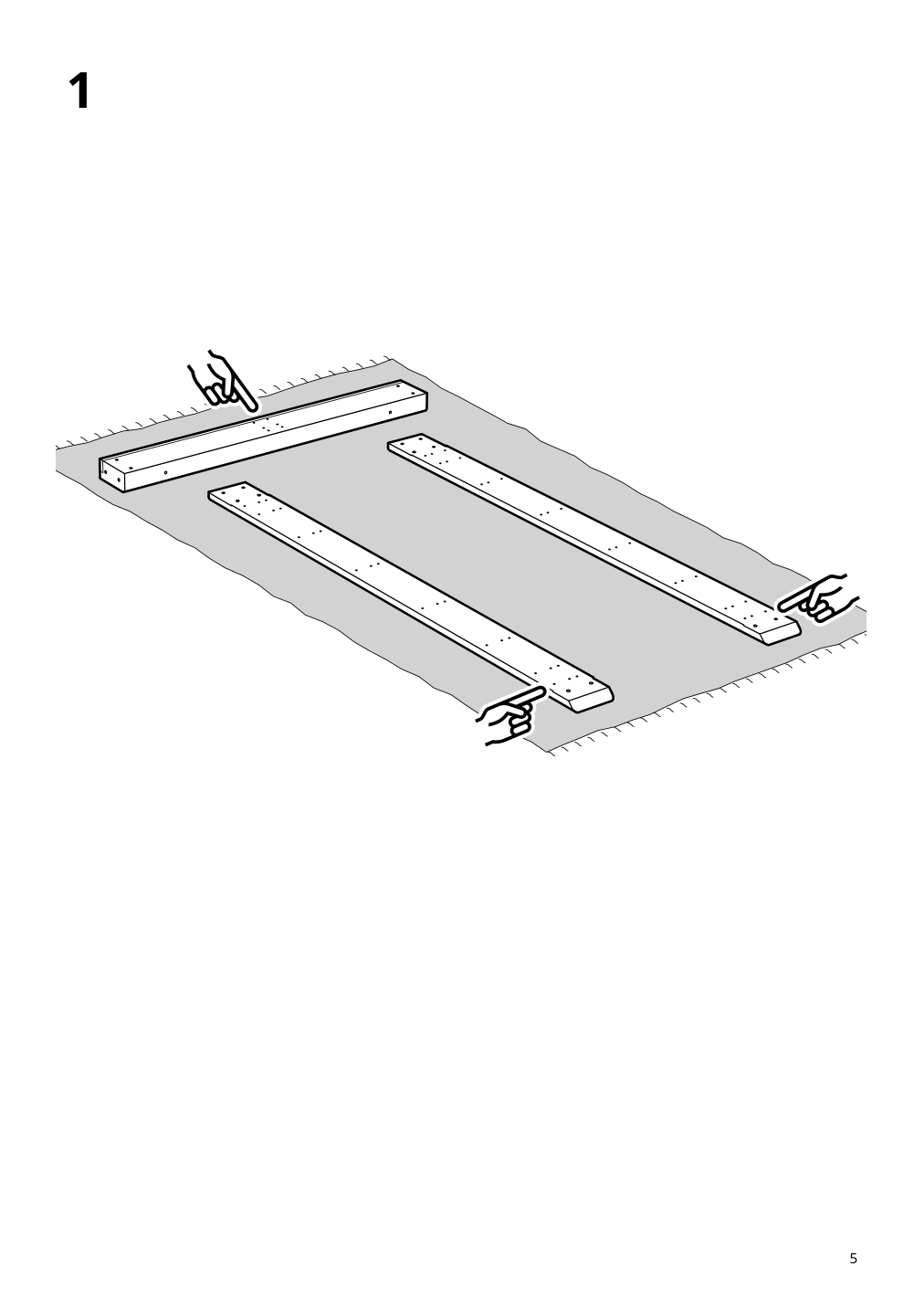 Assembly instructions for IKEA Vadheim upholstered bed frame gunnared light green | Page 5 - IKEA VADHEIM upholstered bed frame 104.656.59