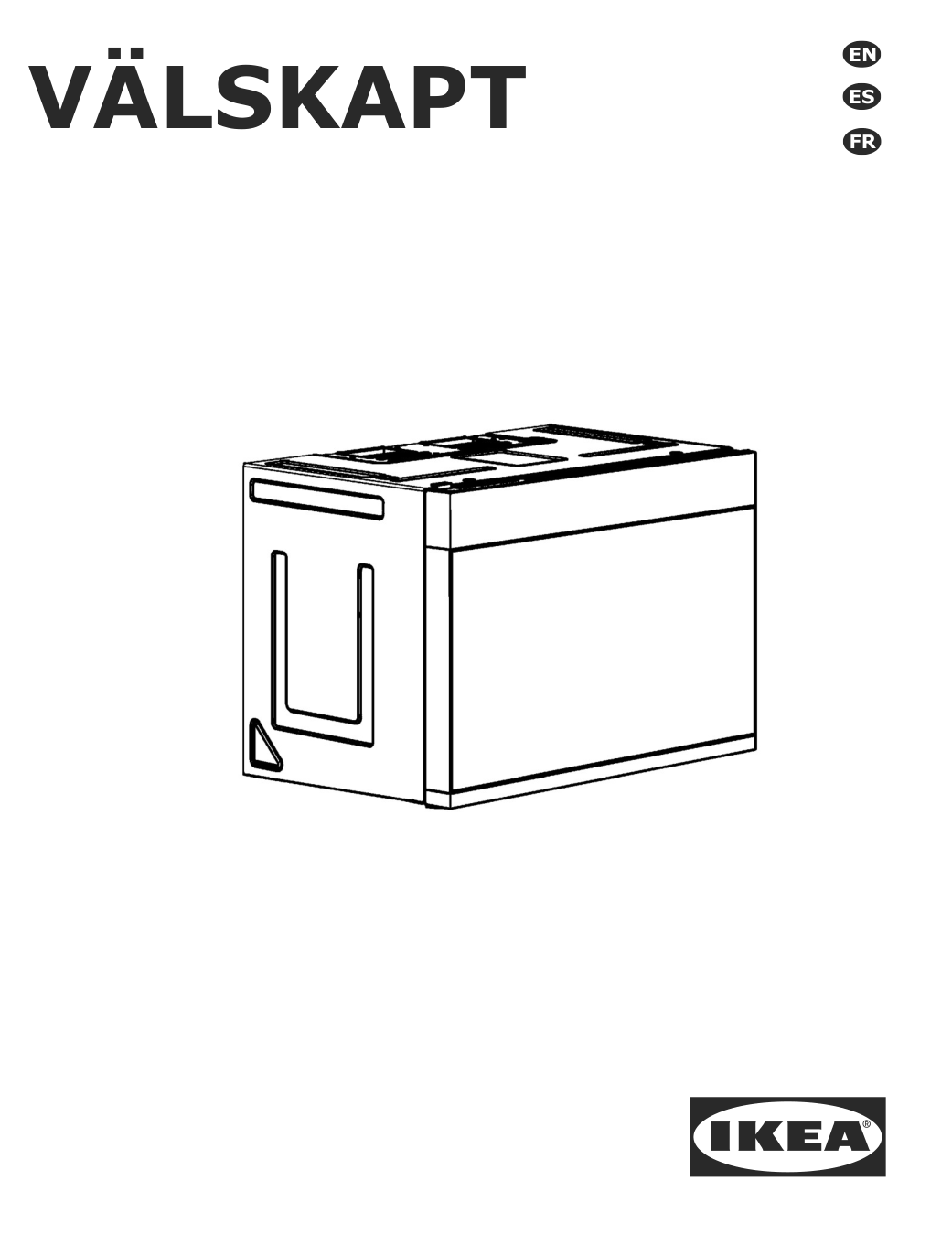 Assembly instructions for IKEA Vaelskapt over the range microwave stainless steel | Page 1 - IKEA VÄLSKAPT Over-the-range microwave 605.153.03