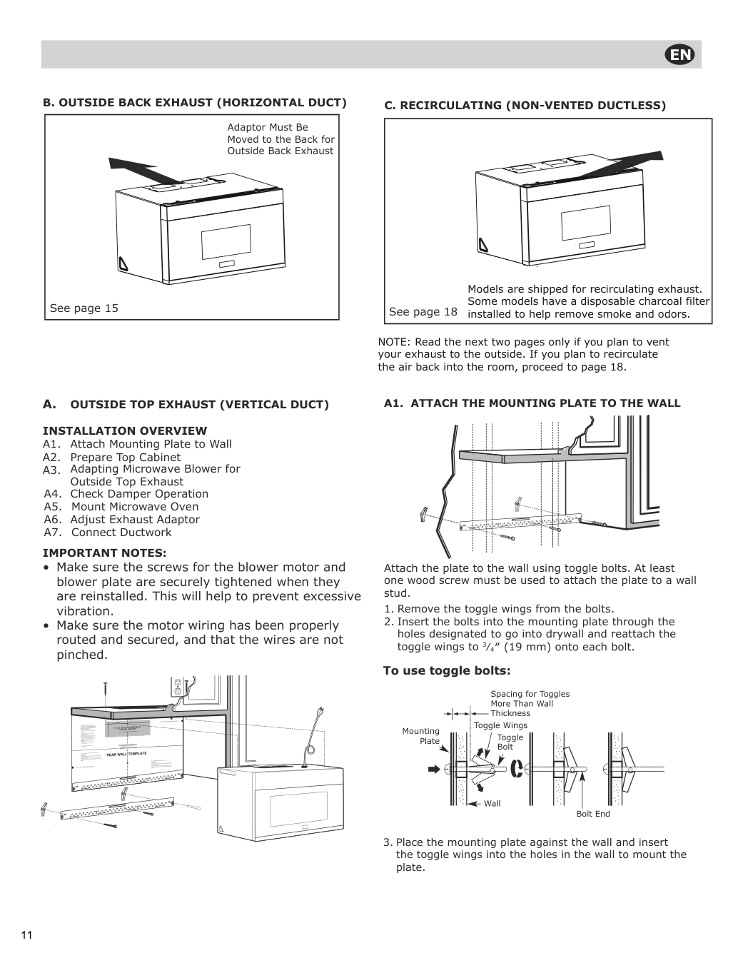 Assembly instructions for IKEA Vaelskapt over the range microwave stainless steel | Page 12 - IKEA VÄLSKAPT Over-the-range microwave 605.153.03