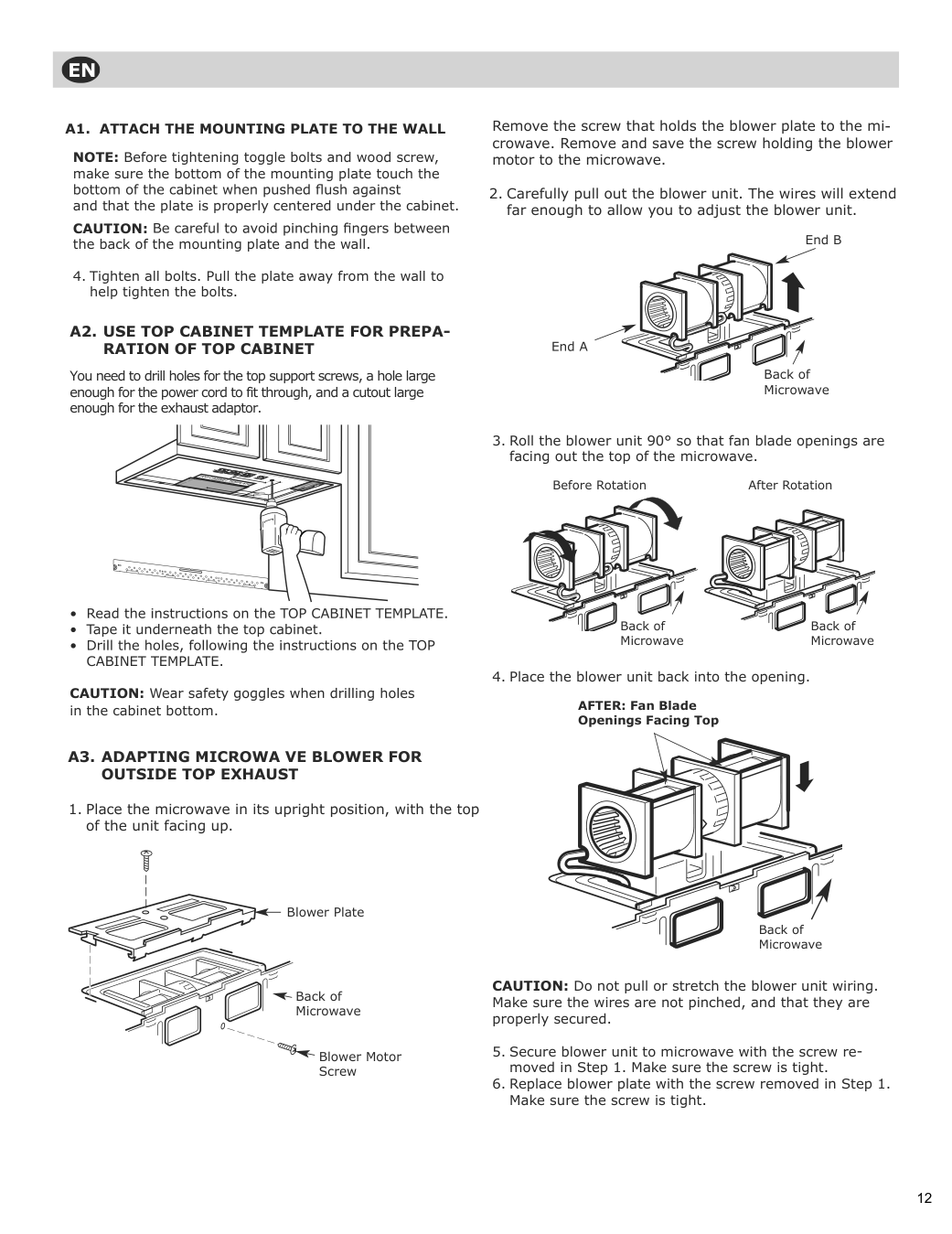 Assembly instructions for IKEA Vaelskapt over the range microwave stainless steel | Page 13 - IKEA VÄLSKAPT Over-the-range microwave 605.153.03