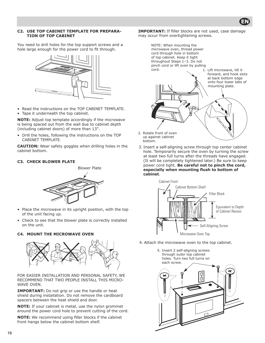 Assembly instructions for IKEA Vaelskapt over the range microwave stainless steel | Page 20 - IKEA VÄLSKAPT Over-the-range microwave 605.153.03