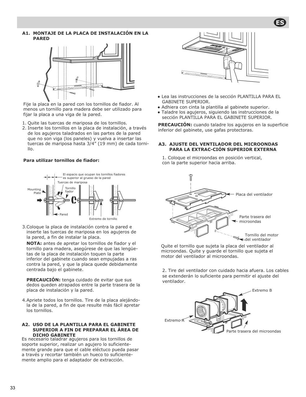 Assembly instructions for IKEA Vaelskapt over the range microwave stainless steel | Page 34 - IKEA VÄLSKAPT Over-the-range microwave 605.153.03