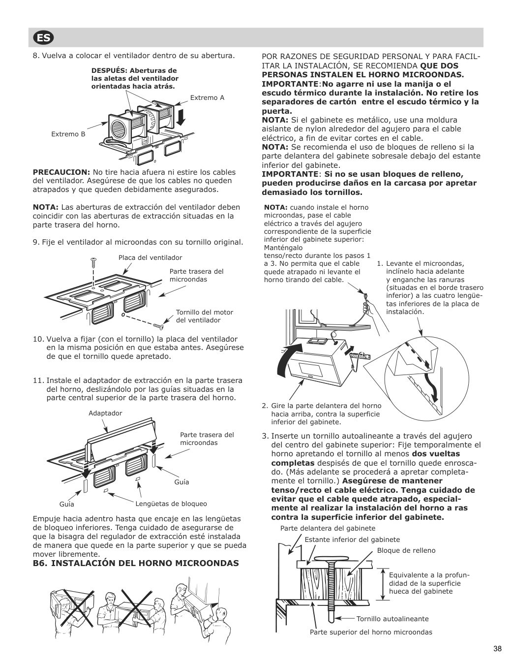 Assembly instructions for IKEA Vaelskapt over the range microwave stainless steel | Page 39 - IKEA VÄLSKAPT Over-the-range microwave 605.153.03