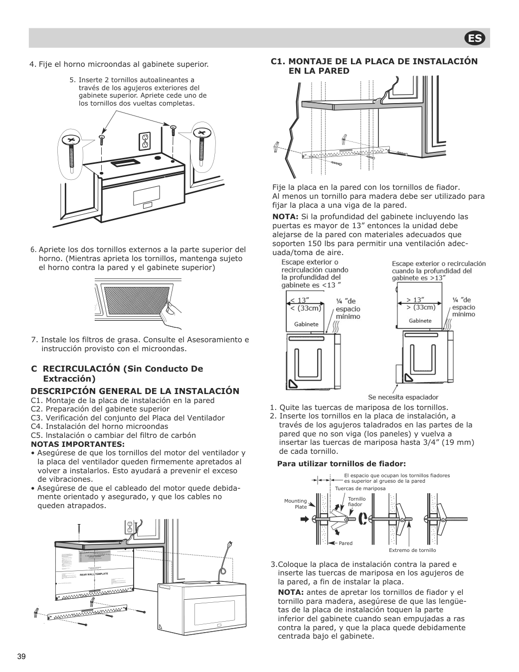 Assembly instructions for IKEA Vaelskapt over the range microwave stainless steel | Page 40 - IKEA VÄLSKAPT Over-the-range microwave 605.153.03