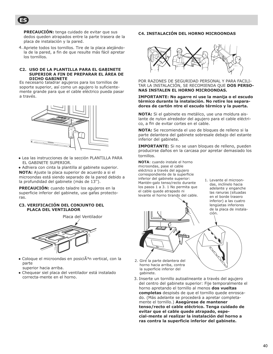 Assembly instructions for IKEA Vaelskapt over the range microwave stainless steel | Page 41 - IKEA VÄLSKAPT Over-the-range microwave 605.153.03