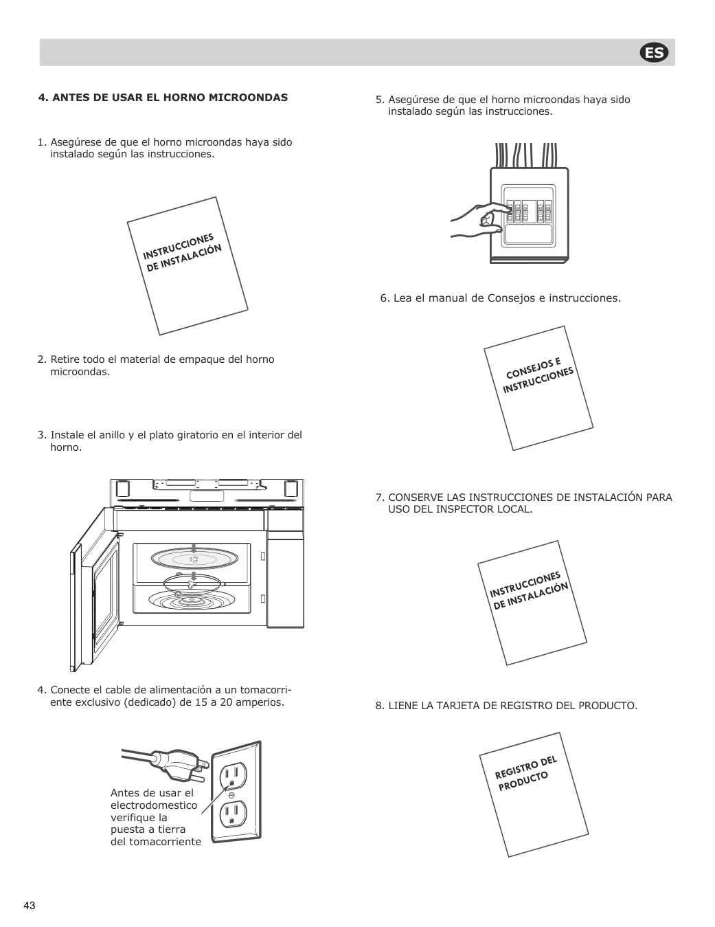 Assembly instructions for IKEA Vaelskapt over the range microwave stainless steel | Page 44 - IKEA VÄLSKAPT Over-the-range microwave 605.153.03