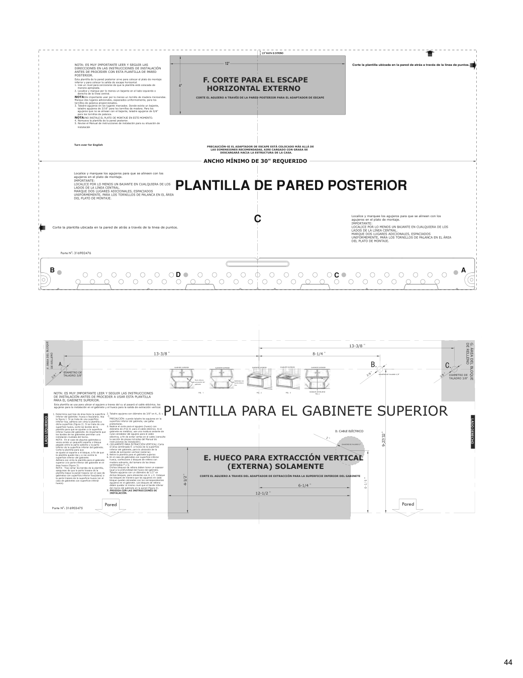 Assembly instructions for IKEA Vaelskapt over the range microwave stainless steel | Page 45 - IKEA VÄLSKAPT Over-the-range microwave 605.153.03