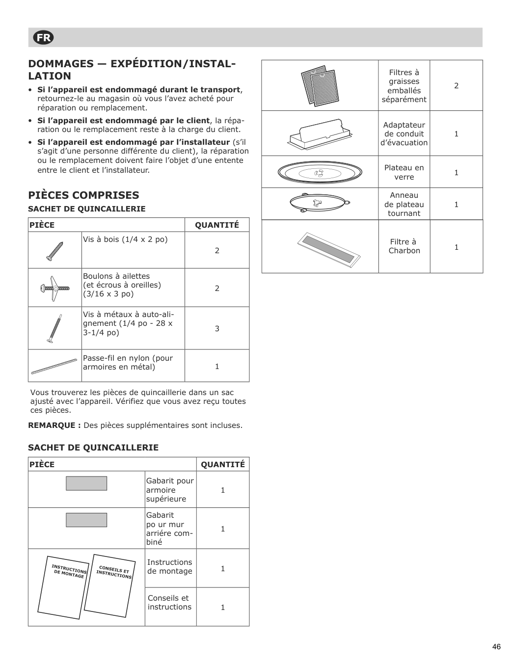 Assembly instructions for IKEA Vaelskapt over the range microwave stainless steel | Page 47 - IKEA VÄLSKAPT Over-the-range microwave 605.153.03