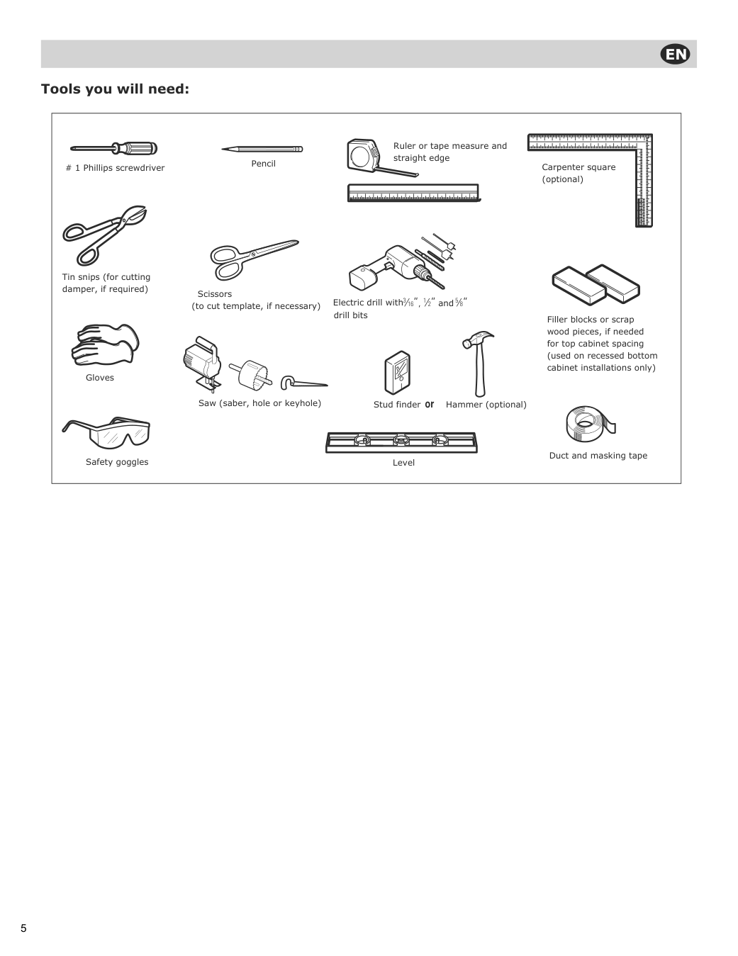 Assembly instructions for IKEA Vaelskapt over the range microwave stainless steel | Page 6 - IKEA VÄLSKAPT Over-the-range microwave 605.153.03