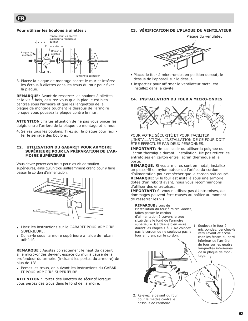 Assembly instructions for IKEA Vaelskapt over the range microwave stainless steel | Page 63 - IKEA VÄLSKAPT Over-the-range microwave 605.153.03