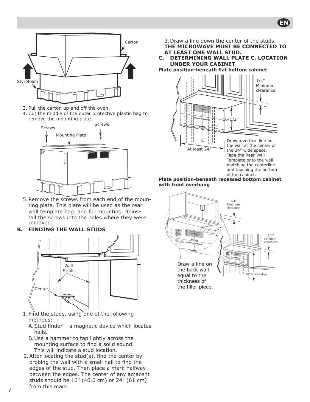 Assembly instructions for IKEA Vaelskapt over the range microwave stainless steel | Page 8 - IKEA VÄLSKAPT Over-the-range microwave 605.153.03