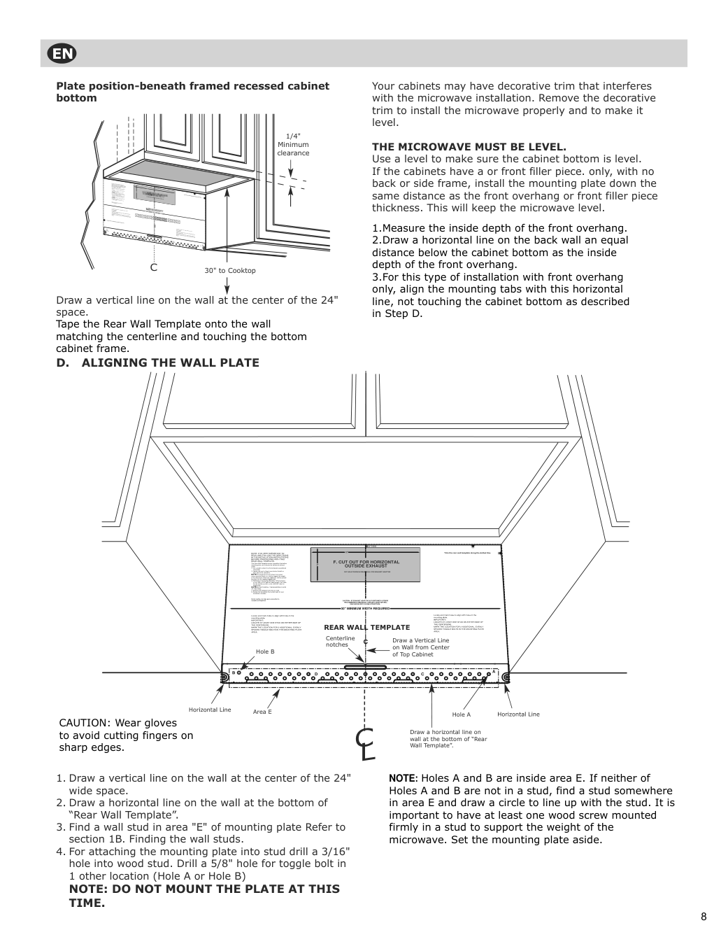 Assembly instructions for IKEA Vaelskapt over the range microwave stainless steel | Page 9 - IKEA VÄLSKAPT Over-the-range microwave 605.153.03