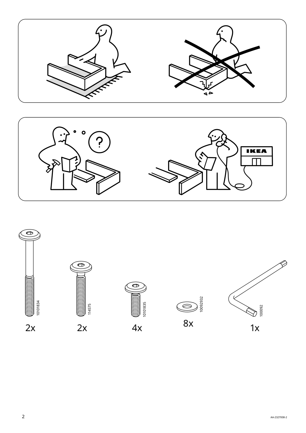 Assembly instructions for IKEA Vaermansoe chair outdoor brown | Page 2 - IKEA VÄRMANSÖ table and 4 chairs, outdoor 895.001.98