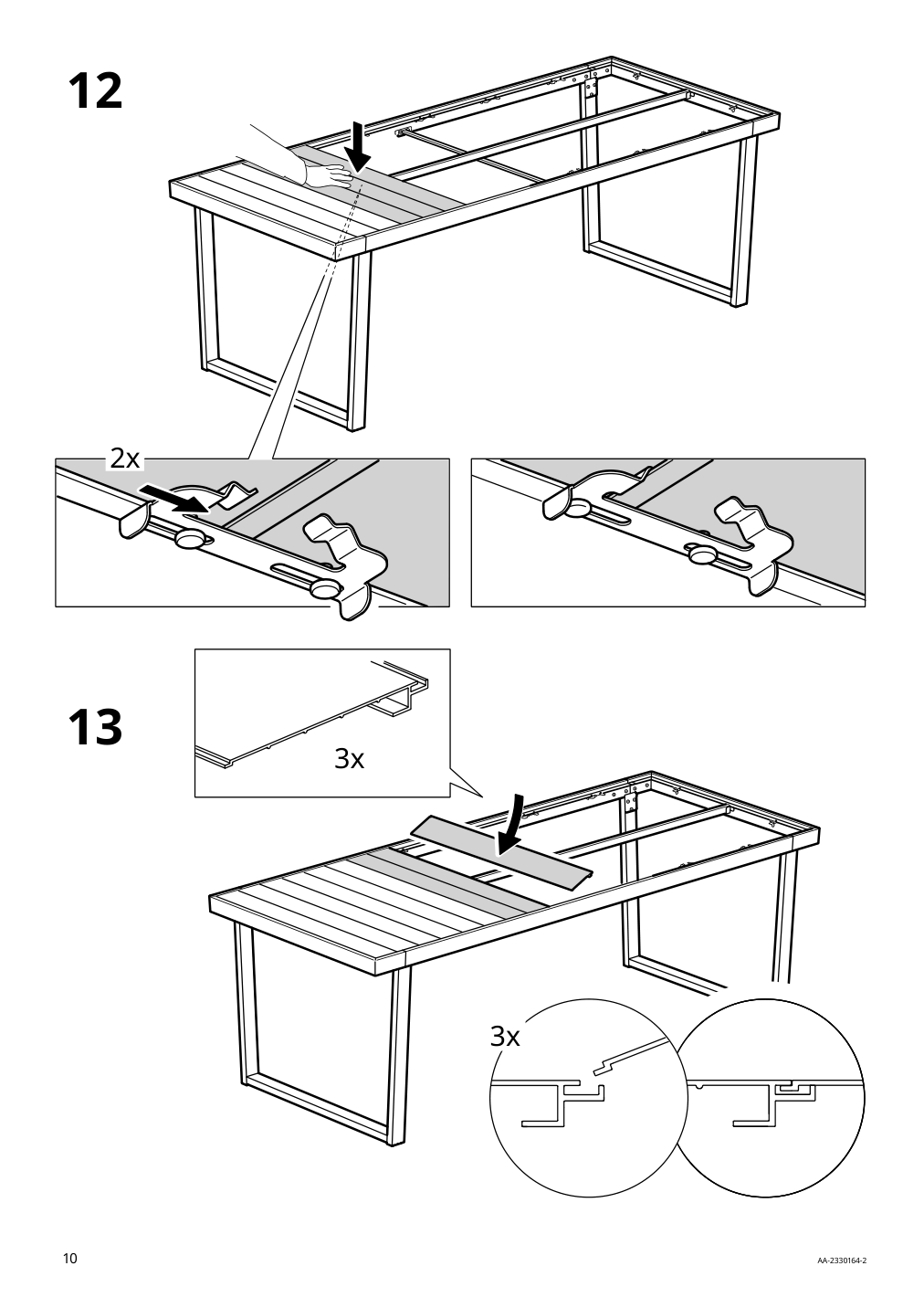 Assembly instructions for IKEA Vaermansoe table outdoor dark gray | Page 10 - IKEA VÄRMANSÖ table, outdoor 105.156.83