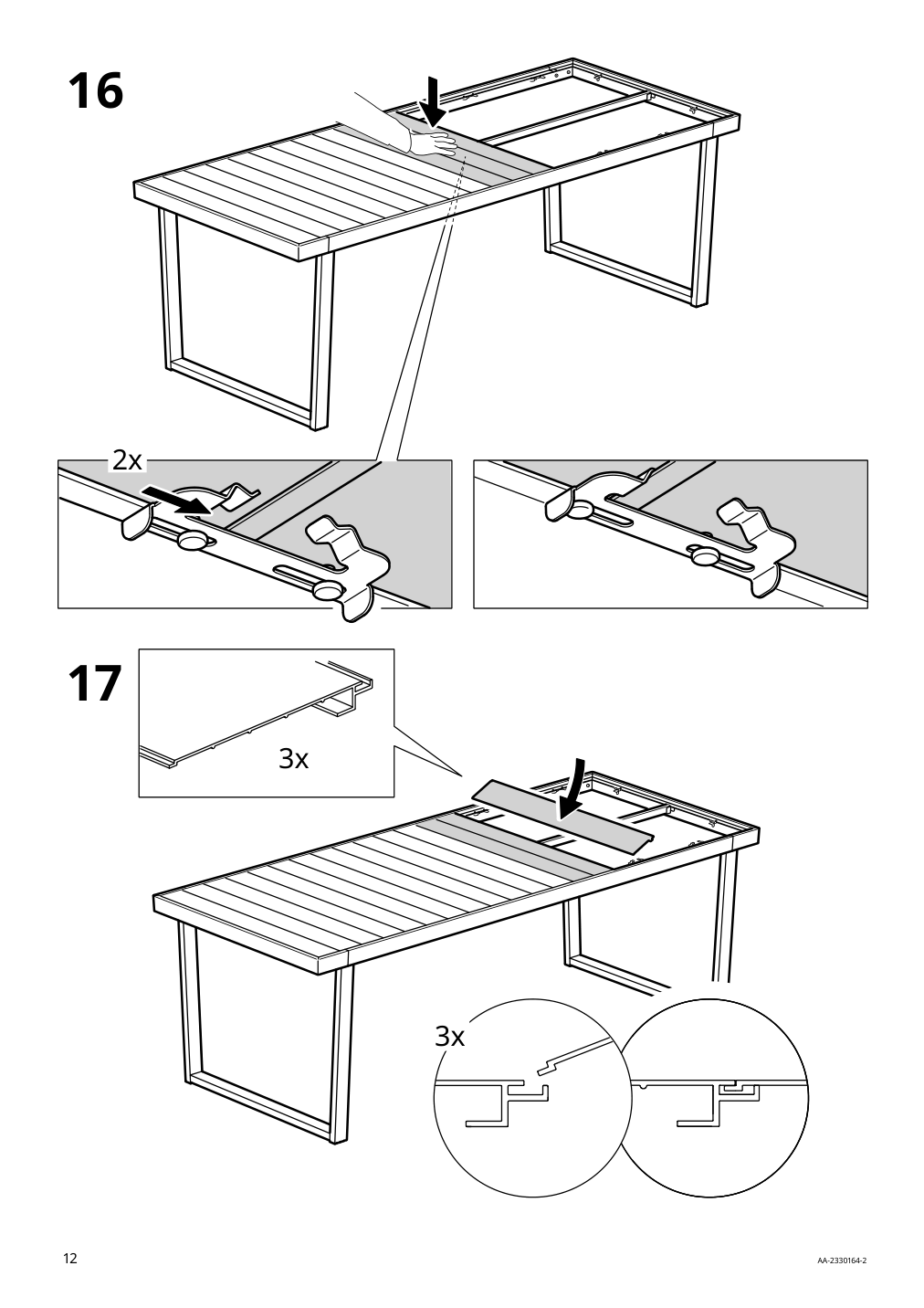 Assembly instructions for IKEA Vaermansoe table outdoor dark gray | Page 12 - IKEA VÄRMANSÖ table, outdoor 105.156.83