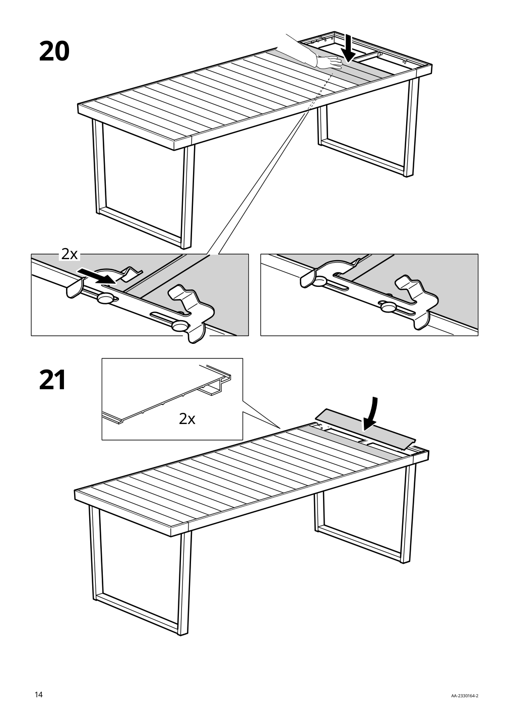 Assembly instructions for IKEA Vaermansoe table outdoor dark gray | Page 14 - IKEA VÄRMANSÖ table, outdoor 105.156.83