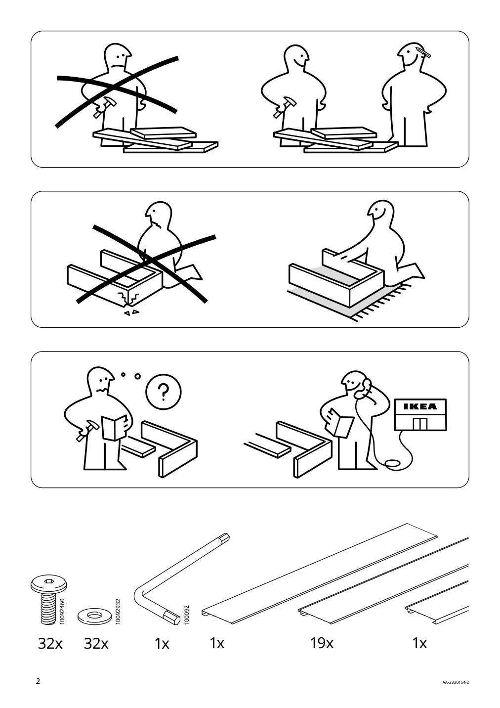 Assembly instructions for IKEA Vaermansoe table outdoor dark gray | Page 2 - IKEA VÄRMANSÖ table, outdoor 105.156.83