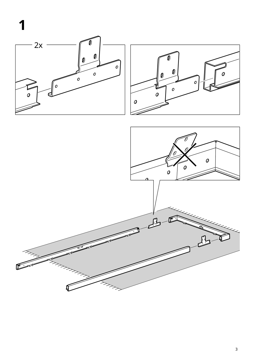 Assembly instructions for IKEA Vaermansoe table outdoor dark gray | Page 3 - IKEA VÄRMANSÖ table, outdoor 105.156.83