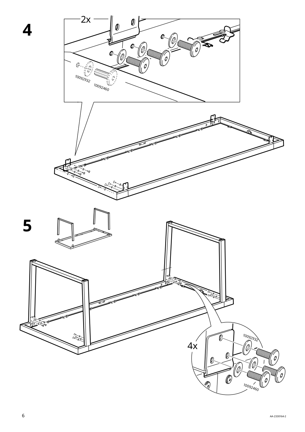 Assembly instructions for IKEA Vaermansoe table outdoor dark gray | Page 6 - IKEA VÄRMANSÖ table, outdoor 105.156.83