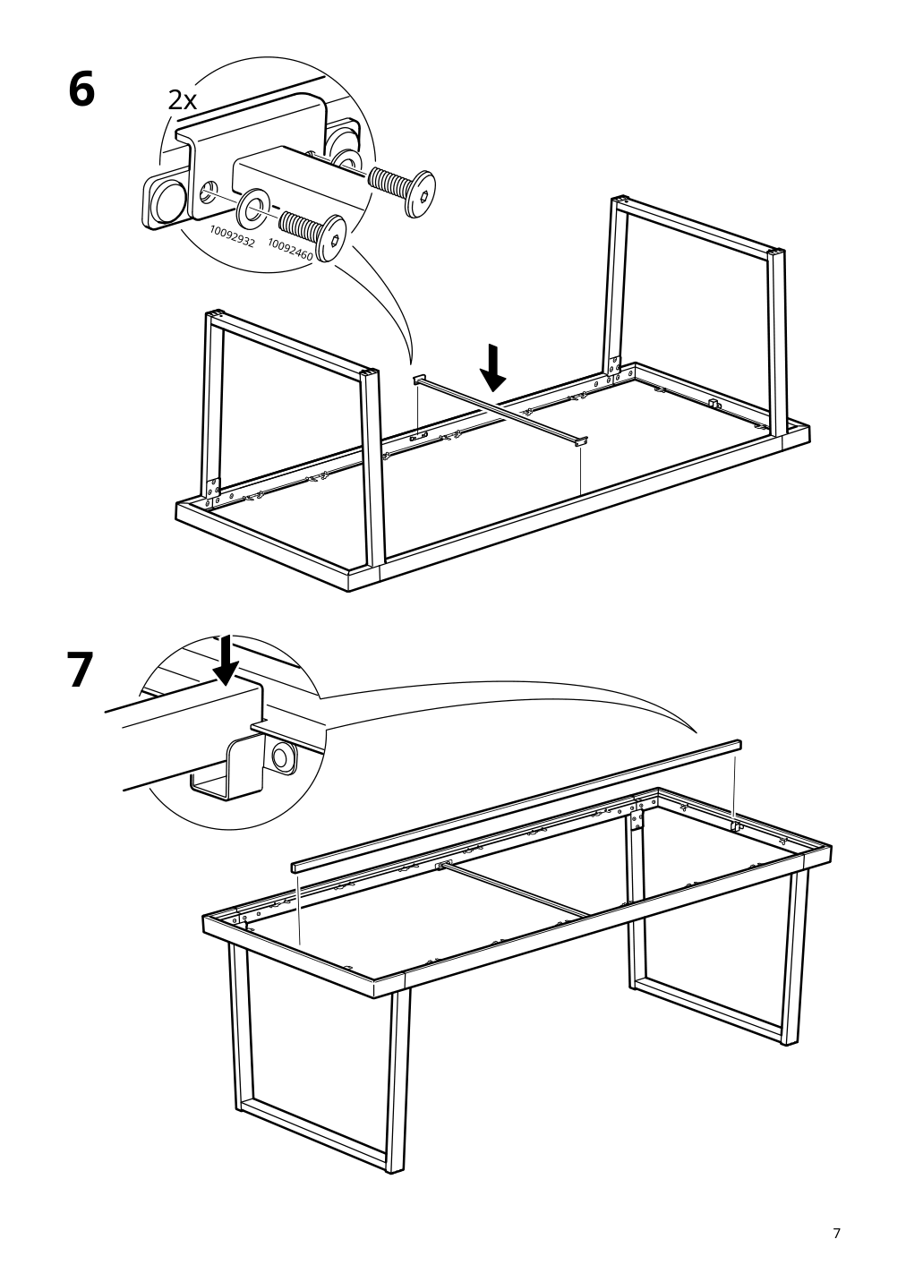 Assembly instructions for IKEA Vaermansoe table outdoor dark gray | Page 7 - IKEA VÄRMANSÖ table, outdoor 105.156.83