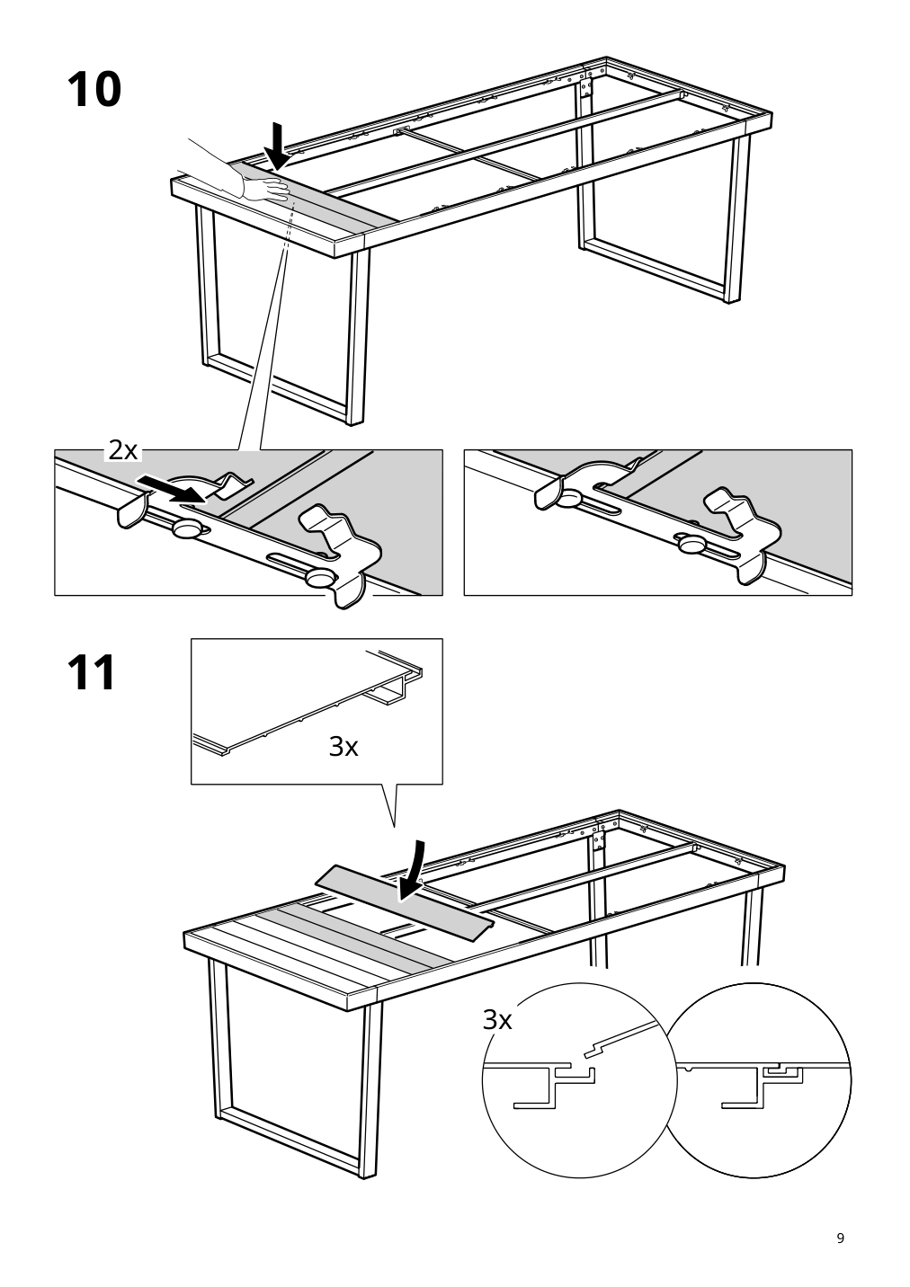 Assembly instructions for IKEA Vaermansoe table outdoor dark gray | Page 9 - IKEA VÄRMANSÖ table, outdoor 105.156.83