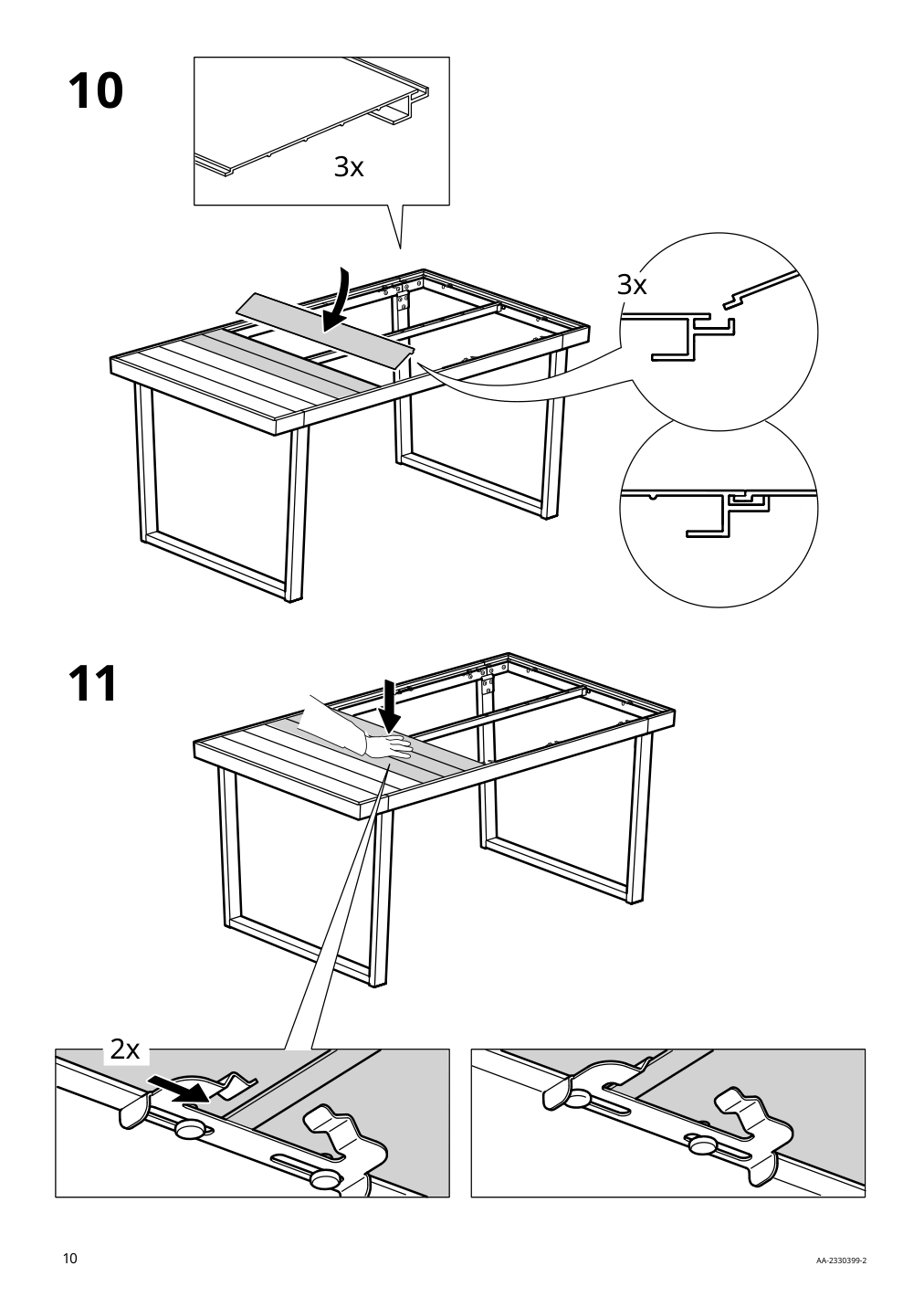 Assembly instructions for IKEA Vaermansoe table outdoor dark gray | Page 10 - IKEA VÄRMANSÖ table and 4 chairs, outdoor 895.001.98