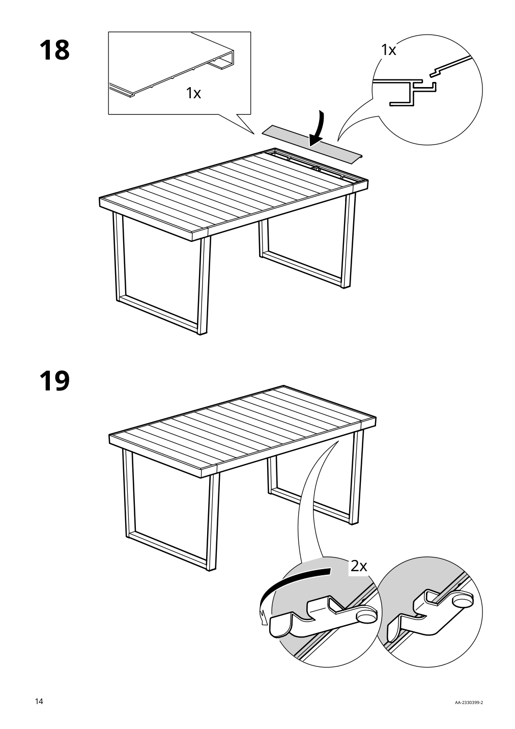 Assembly instructions for IKEA Vaermansoe table outdoor dark gray | Page 14 - IKEA VÄRMANSÖ table and 4 chairs, outdoor 895.001.98