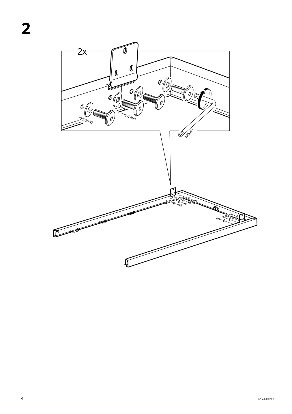 Assembly instructions for IKEA Vaermansoe table outdoor dark gray | Page 4 - IKEA VÄRMANSÖ table and 4 chairs, outdoor 895.001.98