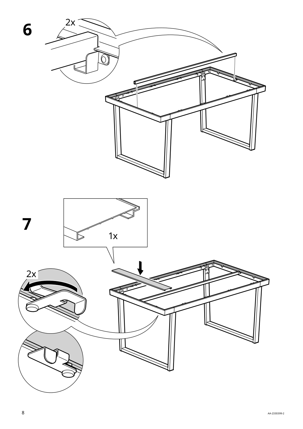 Assembly instructions for IKEA Vaermansoe table outdoor dark gray | Page 8 - IKEA VÄRMANSÖ table and 4 chairs, outdoor 895.001.98