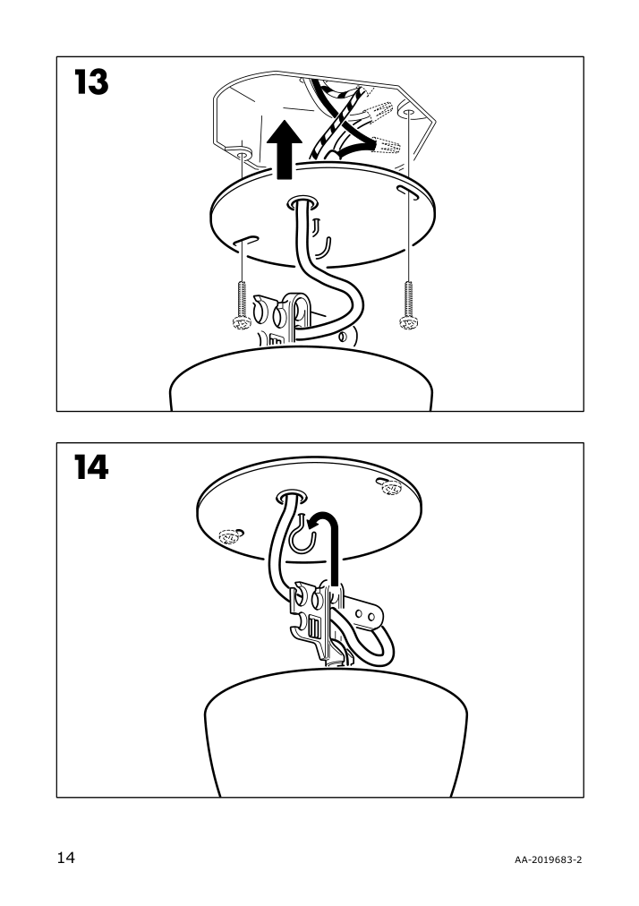 Assembly instructions for IKEA Vaexjoe pendant lamp beige | Page 14 - IKEA VÄXJÖ pendant lamp 903.949.22