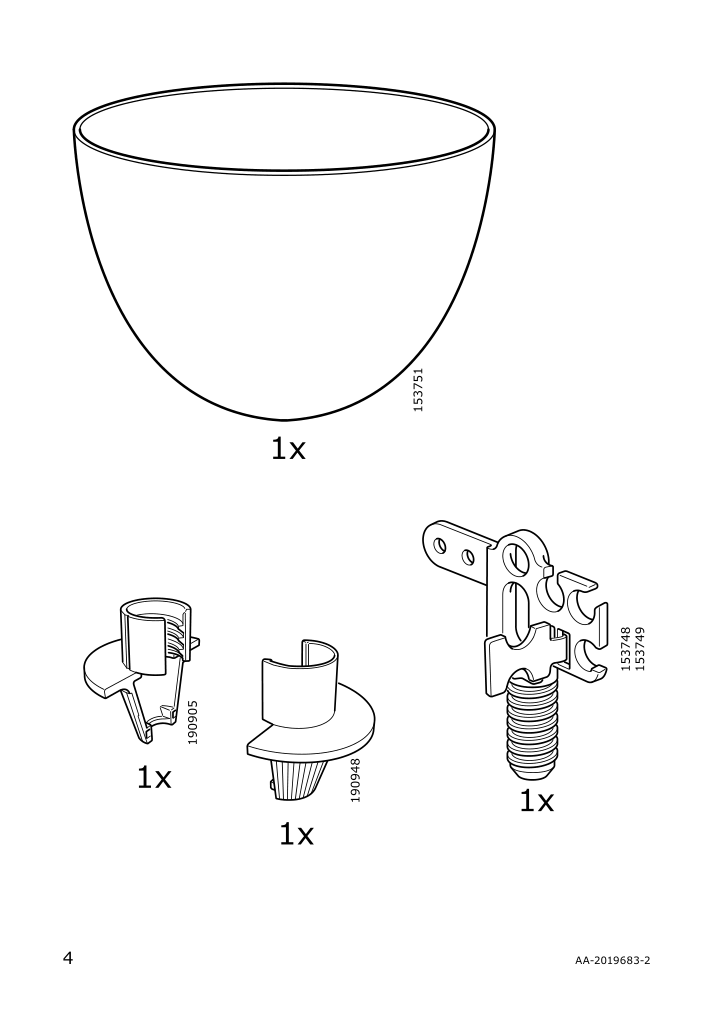 Assembly instructions for IKEA Vaexjoe pendant lamp beige | Page 4 - IKEA VÄXJÖ pendant lamp 903.949.22