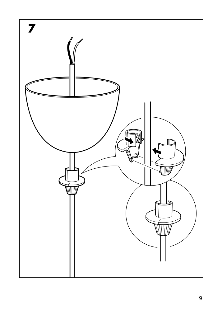 Assembly instructions for IKEA Vaexjoe pendant lamp beige | Page 9 - IKEA VÄXJÖ pendant lamp 903.949.22