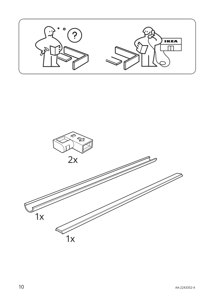 Assembly instructions for IKEA Vagdal connection cord white | Page 10 - IKEA VÅGDAL connection cord 704.636.00