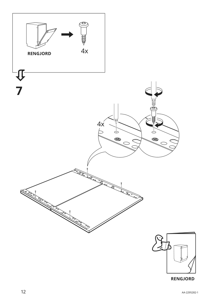 Assembly instructions for IKEA Vaglig connecting rail for fronts | Page 12 - IKEA VÅGLIG connecting rail for fronts 503.086.05