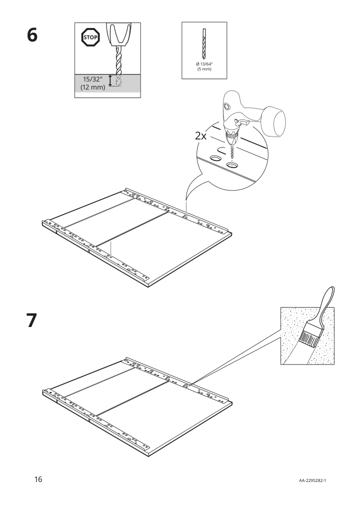 Assembly instructions for IKEA Vaglig connecting rail for fronts | Page 16 - IKEA VÅGLIG connecting rail for fronts 503.086.05