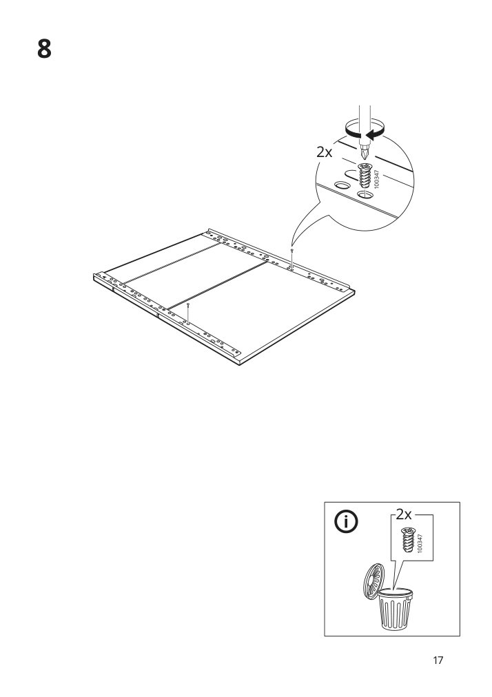 Assembly instructions for IKEA Vaglig connecting rail for fronts | Page 17 - IKEA VÅGLIG connecting rail for fronts 503.086.05