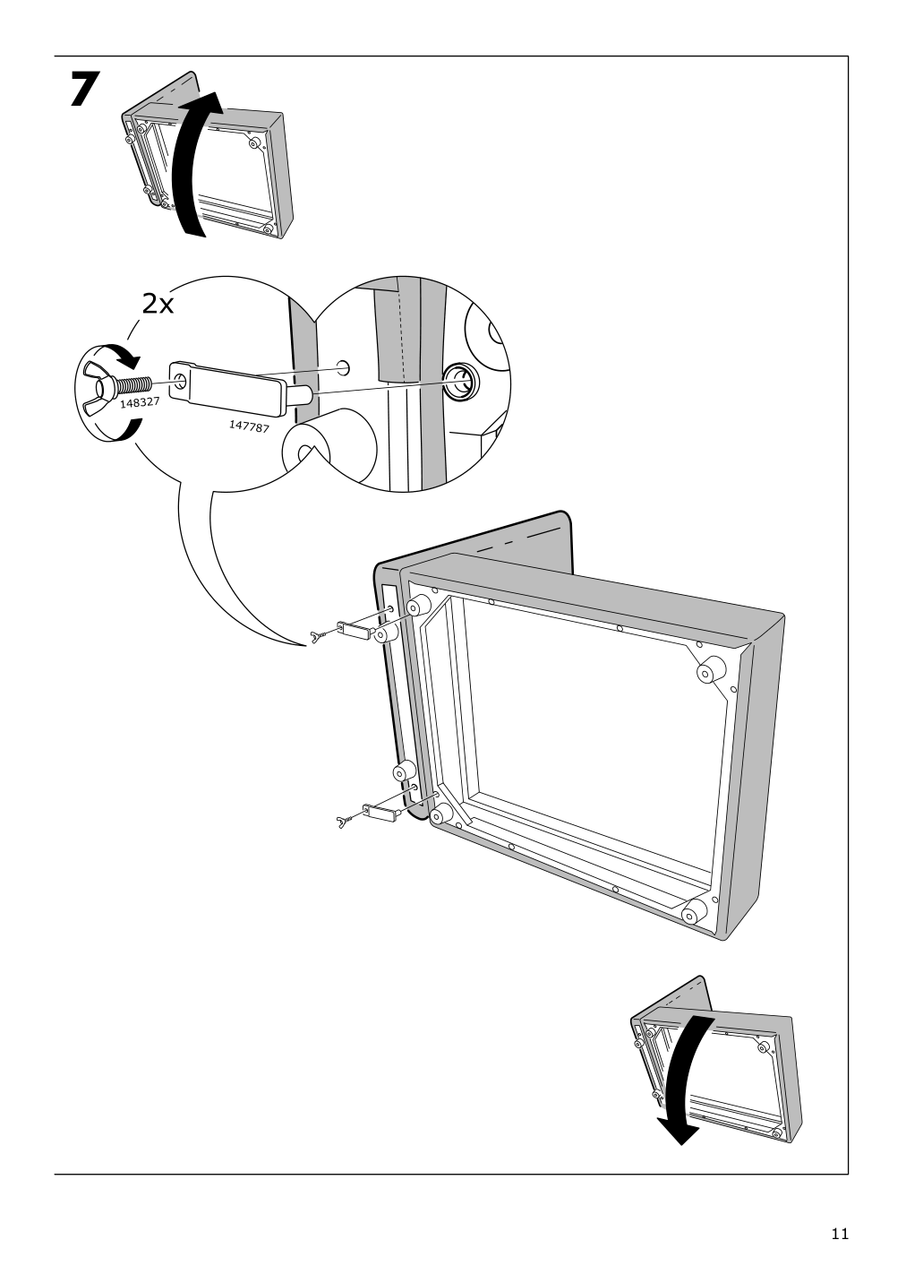 Assembly instructions for IKEA Vallentuna cover for armrest kelinge anthracite | Page 11 - IKEA VALLENTUNA cover for armrest 604.877.05