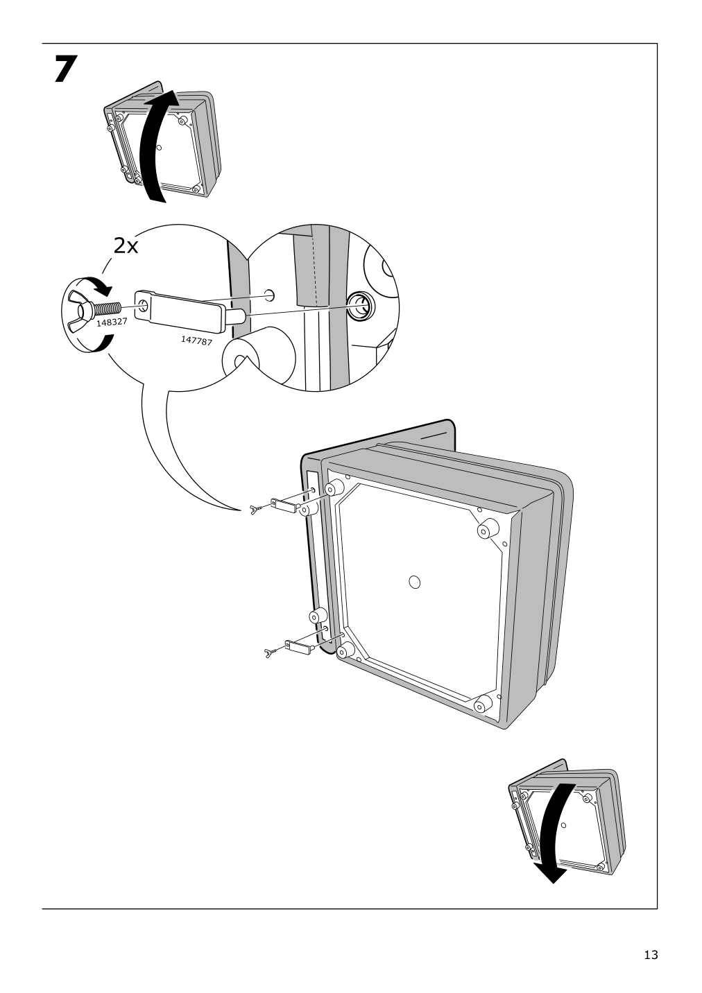 Assembly instructions for IKEA Vallentuna cover for armrest kelinge anthracite | Page 13 - IKEA VALLENTUNA cover for armrest 604.877.05