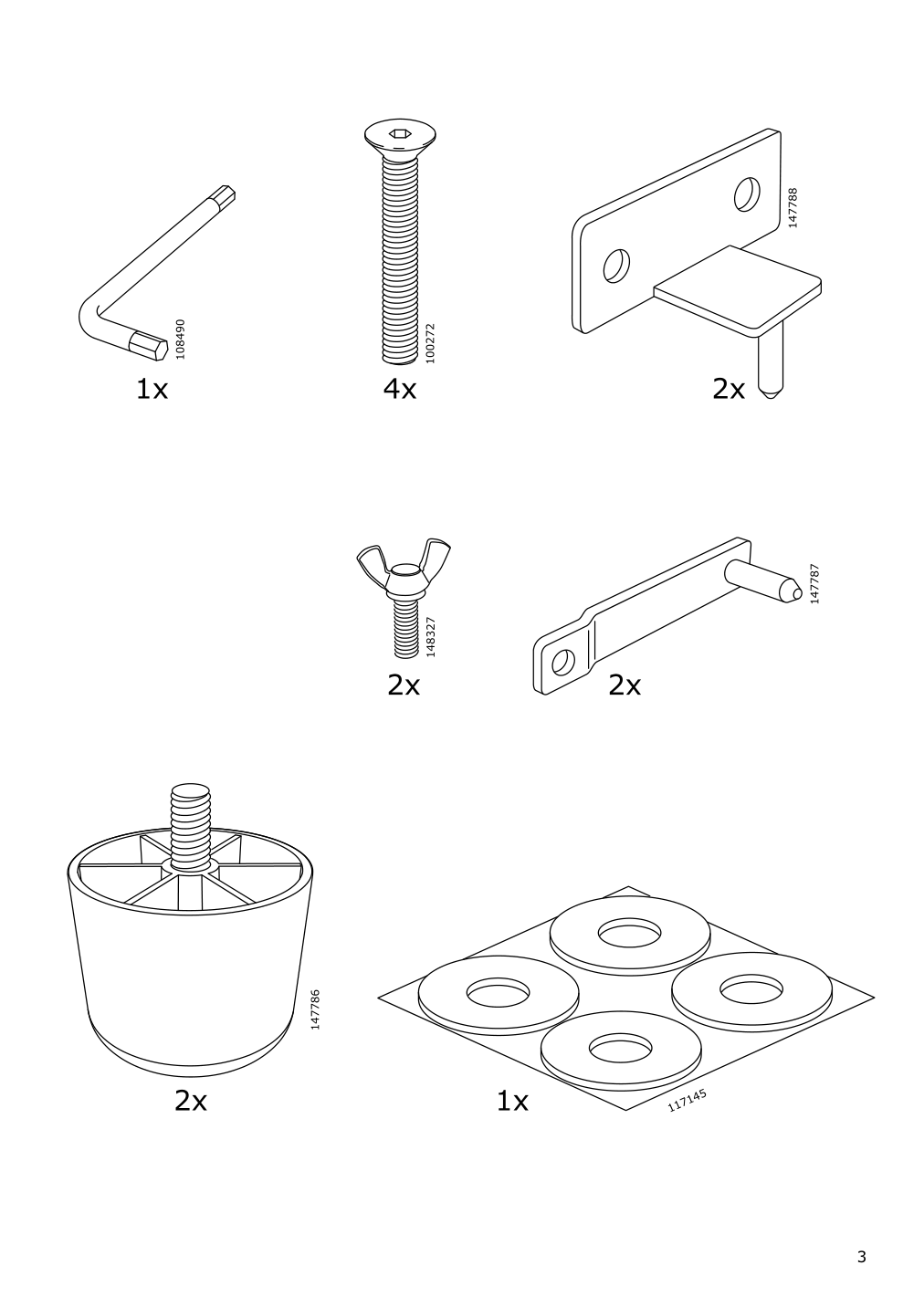 Assembly instructions for IKEA Vallentuna cover for armrest kelinge anthracite | Page 3 - IKEA VALLENTUNA cover for armrest 604.877.05