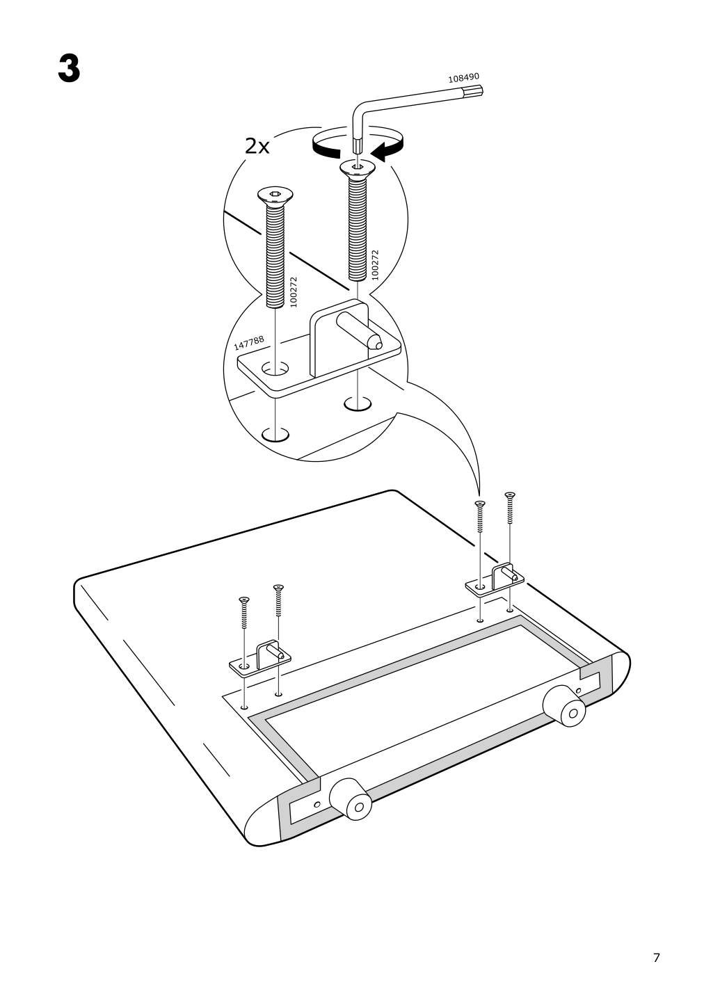 Assembly instructions for IKEA Vallentuna cover for armrest kelinge anthracite | Page 7 - IKEA VALLENTUNA cover for armrest 604.877.05