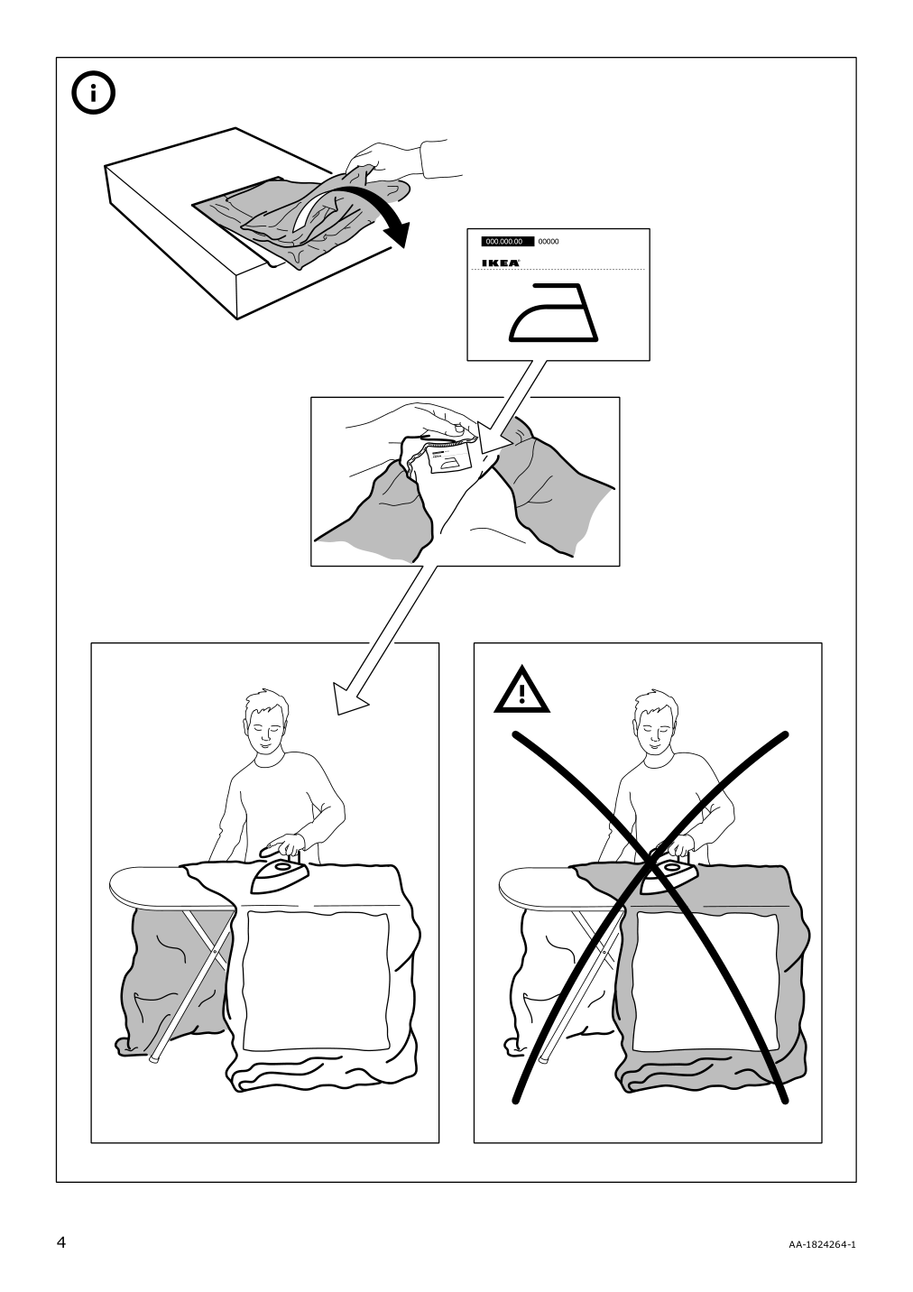 Assembly instructions for IKEA Vallentuna cover for backrest hillared beige | Page 4 - IKEA VALLENTUNA cover for backrest 404.874.00