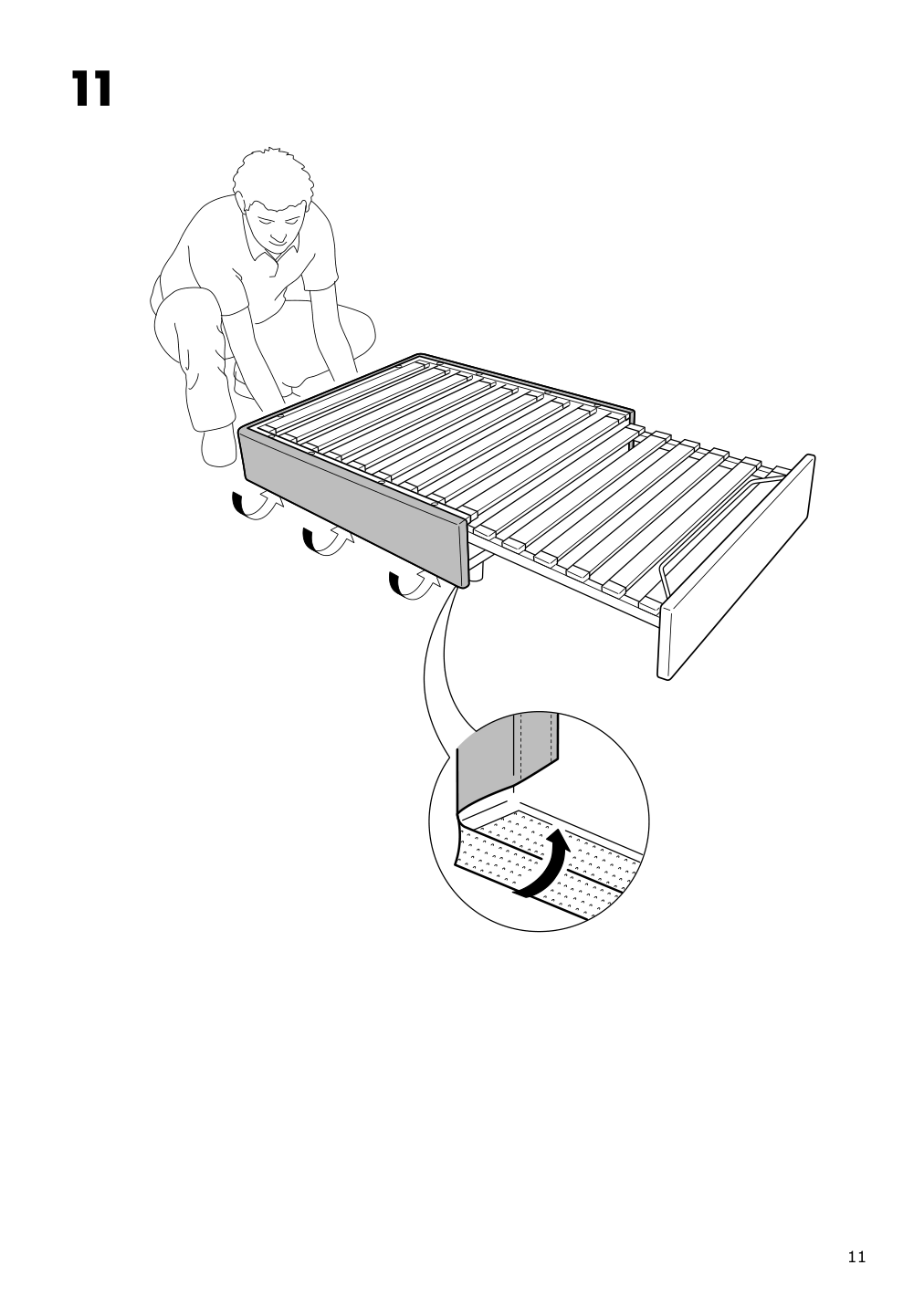 Assembly instructions for IKEA Vallentuna cover for sleeper module hillared beige | Page 11 - IKEA VALLENTUNA cover for sleeper module 304.874.10