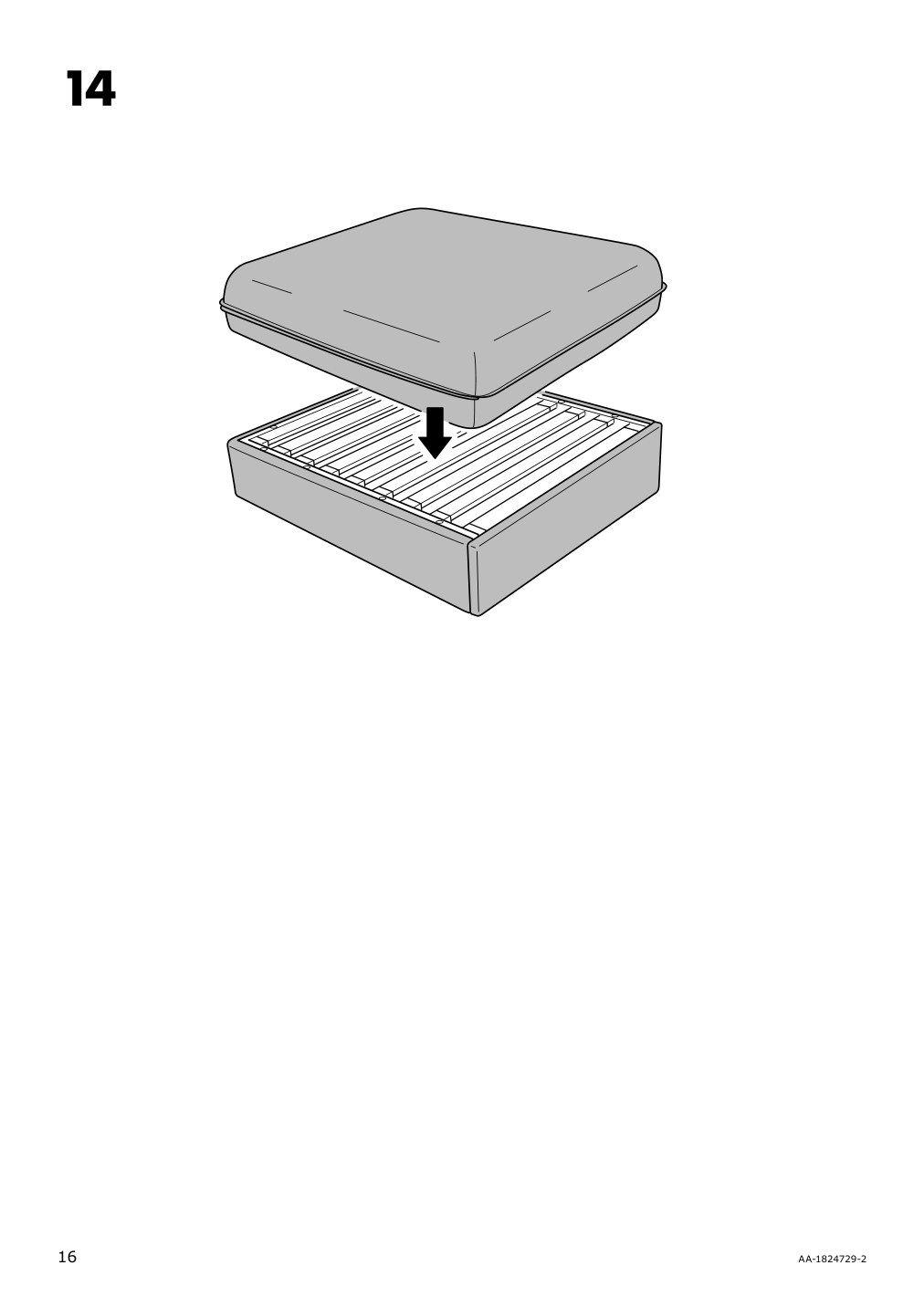 Assembly instructions for IKEA Vallentuna cover for sleeper module hillared beige | Page 16 - IKEA VALLENTUNA cover for sleeper module 304.874.10